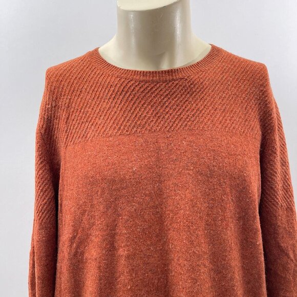 A.P.C Lambs Wool Crewneck Pullover Sweater‎ Orange Mens Medium - Picture 13 of 13